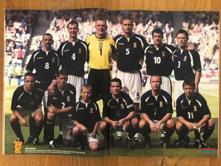 Mooie poster Schotland/SFA/The Tartan Army 2003 - VI, Verzamelen, Sportartikelen en Voetbal, Zo goed als nieuw, Poster, Plaatje of Sticker