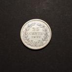 25 cent 1897, Postzegels en Munten, Munten | Nederland, Zilver, Koningin Wilhelmina, Losse munt, 25 cent