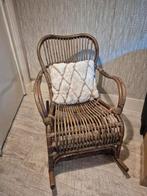 Manou schommelstoel bamboe, Huis en Inrichting, Fauteuils, Ophalen, Minder dan 50 cm, Gebruikt, Minder dan 75 cm