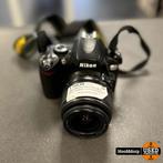 Nikon D60 Foto Camera Incl. AF-S Nikkor 18-55mm 1:3.5-5.6 G2, Zo goed als nieuw