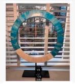 Korting Kunst Woondesign rond parelmoer schelp woondecoratie, Ophalen of Verzenden