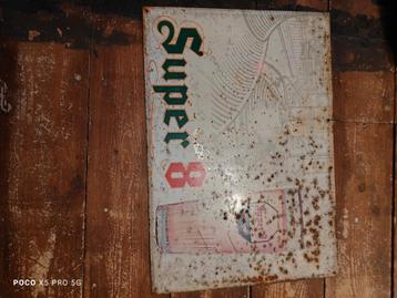 Super 8 bier reclameplaat 1965 beschikbaar voor biedingen