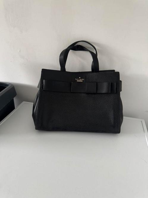 Tas leer Kate Spade, Sieraden, Tassen en Uiterlijk, Tassen | Damestassen, Zo goed als nieuw, Handtas, Zwart, Ophalen of Verzenden