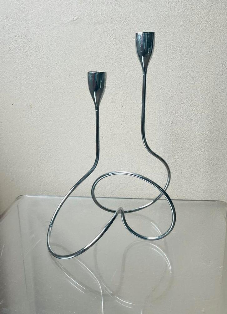 KANDELAAR LOOP BLACK + BLUM, Huis en Inrichting, Woonaccessoires | Kandelaars en Kaarsen, Zo goed als nieuw, Minder dan 25 cm