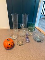 Diverse vazen, Huis en Inrichting, Gebruikt, Overige kleuren, Ophalen of Verzenden, Glas