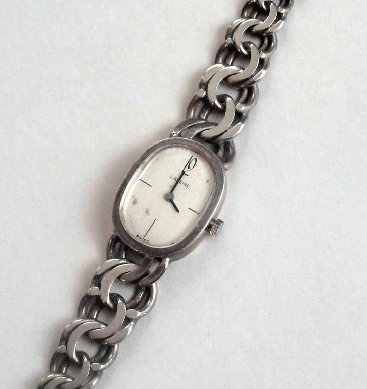 LAREINE Swiss made vintage zilveren 835 mechanisch horloge., Antiek en Kunst, Antiek | Goud en Zilver, Zilver, Ophalen of Verzenden
