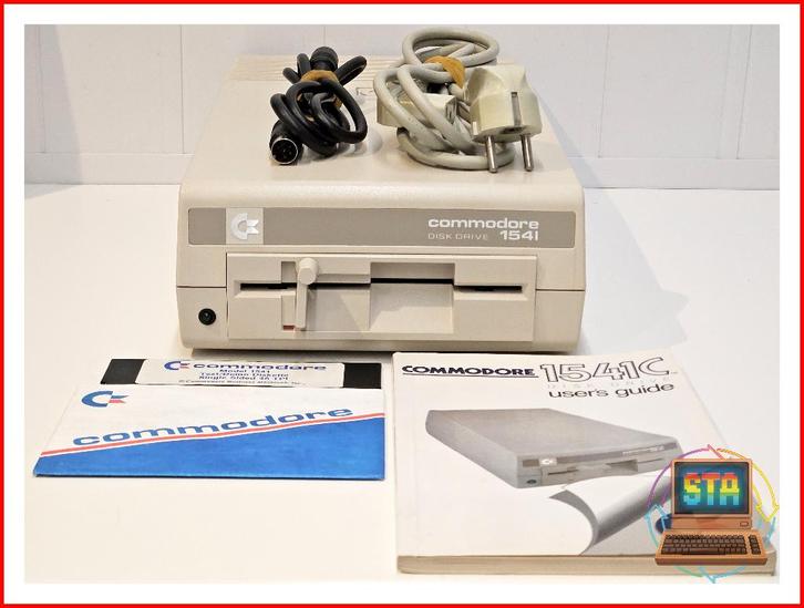 Commodore 1541 Floppy Drive + Disk, Schoon/Gesmeerd/Gerecapt, Computers en Software, Vintage Computers, Ophalen of Verzenden