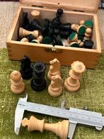 Antiek Chess Staunton  Verzwaard- 70mm Koninghoogte, Ophalen of Verzenden