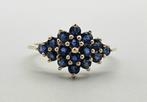 Gouden Vintage ring met edelstenen saffier. 2025/194.