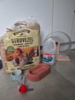 Hamster spullen: o.a. loopwiel 28cm, voerbakje en waterfles,, Dieren en Toebehoren, Ophalen, Zo goed als nieuw, Overige typen
