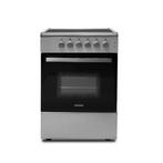 Keramisch Fornuis 60CM Zilver 2-3 Fase Hetelucht KF600RVS, Witgoed en Apparatuur, Fornuizen, Keramisch, Nieuw, Energieklasse A of zuiniger