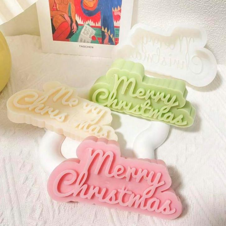 Nieuwe mal Merry Christmas, Huis en Inrichting, Woonaccessoires | Kandelaars en Kaarsen, Nieuw, Minder dan 25 cm, Overige materialen