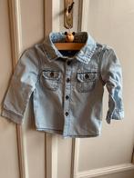 Noppies mooie spijkerblouse blauw maat 62/68 unisex, Kinderen en Baby's, Babykleding | Maat 62, Overhemdje of Bloesje, Noppies