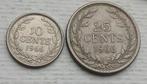25 Cent 1966 Liberia 10 Cents Oude Vintage Munten Afrika Set, Ophalen of Verzenden, Overige landen