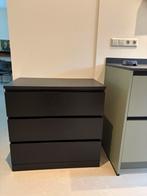 Ikea Malm Ladekast Bruinzwart 3 lades, Zo goed als nieuw, 3 of 4 laden, Minder dan 100 cm, 25 tot 50 cm