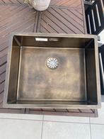 Wasbak/spoelbak Messing Patina 50x40 Lorreine, Ophalen, Zo goed als nieuw, Minder dan 100 cm