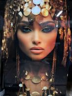 Glasschilderij 70x110cm Golden Elegance, Ophalen of Verzenden