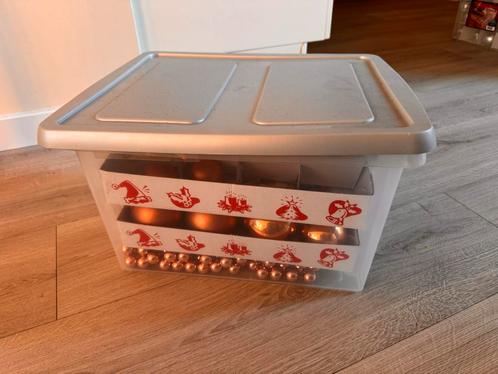 Kerstversiering Koper/Roze Compleet in Sunware Doos, Huis en Inrichting, Woonaccessoires | Overige, Zo goed als nieuw, Ophalen