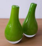 Fidrio - 2 Pisa Vaasjes - Lime Groen, Huis en Inrichting, Woonaccessoires | Vazen, Minder dan 50 cm, Groen, Glas, Gebruikt