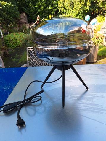Mooie smoke glas lamp.DALEN,DRENTHE  beschikbaar voor biedingen