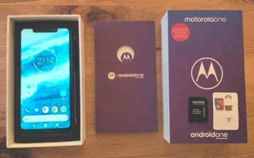 Motorola One compleet + hoesje, SD-kaart & screenprotector beschikbaar voor biedingen