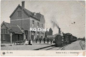 Ansichtkaart - Briefkaart Trein Station Gramsbergen 1910 beschikbaar voor biedingen