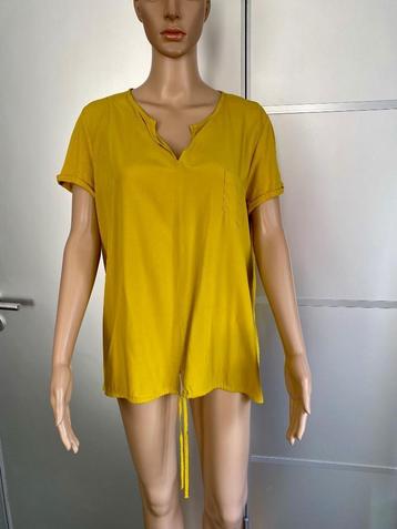 J272 Opus maat 42=L lange blouse top shirt geel beschikbaar voor biedingen