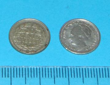 Nederland - dubbeltje 1934 - ZF - zilver beschikbaar voor biedingen
