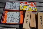 6 domino's: 3 in houten kistje,2 voor op reis,1 kinderdomino, Drie of vier spelers, Ophalen of Verzenden, Nieuw