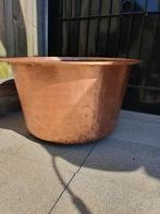 bloembak van koper, Ophalen, Gebruikt, Rond, 30 tot 60 cm