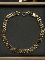 14 Karaat Goud - Platte Konings Armband - Nieuw - 12,89 Gram, Ophalen of Verzenden, Nieuw, Goud