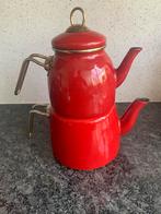 Vintage Turkse Theepot - Rood, Ophalen of Verzenden, Zo goed als nieuw