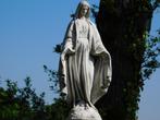 Beeld Maria op Sokkel - 125 cm - Steen, Ophalen of Verzenden, Steen, Mensenbeeld