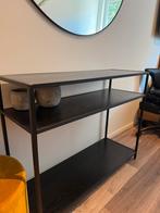 Zwarte sidetable, Ophalen, 100 tot 150 cm, Zo goed als nieuw, 25 tot 50 cm