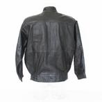 Zwart Lederen Heren Jas28* (Maat 52) € 50,-, Kleding | Heren, Maat 52/54 (L), Zwart, Vintage, Ophalen of Verzenden