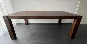 Uitschuifbare Lava eettafel van acaciahout 200 - 250 cm beschikbaar voor biedingen