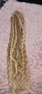 Diverse dreads/vlechtjes haarstukjes aan elastiek blond, Sieraden, Tassen en Uiterlijk, Ophalen of Verzenden, Zo goed als nieuw