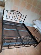 Tweepersoonsbed. Metalen bedframe + 2 auping bedbodems., Ophalen, Tweepersoons, 180 cm, Metaal