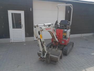 Te huur minigraver 1 ton beschikbaar voor biedingen