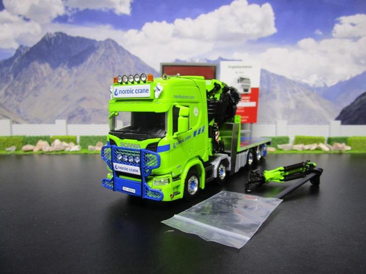 Wsi 01-4855 Nordic Crane Kynningsrud Scania R Highline CR20H, Hobby en Vrije tijd, Modelauto's | 1:50, Nieuw, Bus of Vrachtwagen
