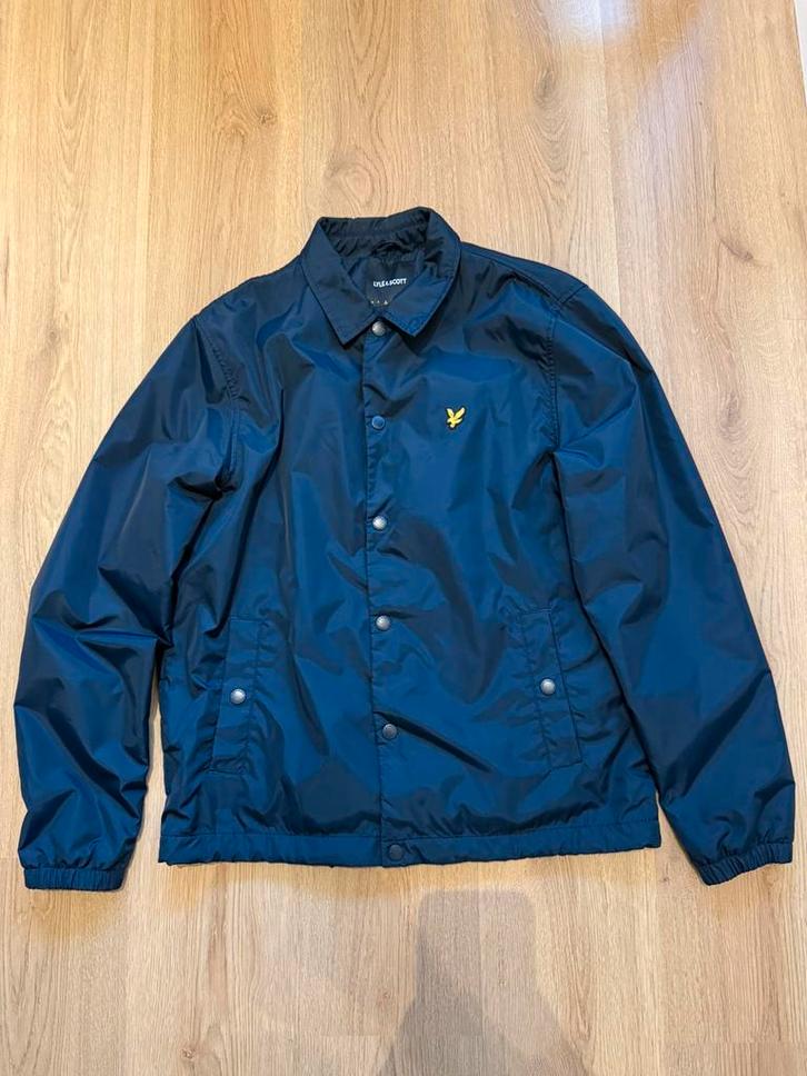 Lyle & Scott Blauwe Coach Zomerjas • Maat M, Kleding | Heren, Jassen | Zomer, Gedragen, Maat 48/50 (M), Blauw, Ophalen of Verzenden