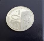 Zilver munt 10 gulden 1995 Beatrix/Hugo de Groot 1583-1645, Koningin Beatrix, Zilver, Ophalen of Verzenden, Losse munt