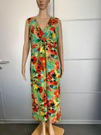 G404 Nieuw: Precchio Colors mt. L=42/44 lange fleurige jurk