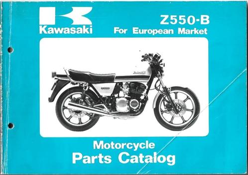 Kawasaki Z550 B parts list (738p) motor, Motoren, Handleidingen en Instructieboekjes, Kawasaki, Ophalen of Verzenden