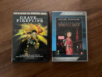 2 Studio Ghibli dvd's: Grave of the Fireflies/Spirited Away beschikbaar voor biedingen