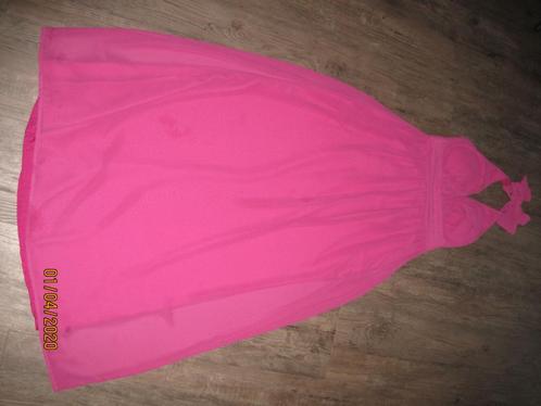 NLY fuchsia roze jurk maat 36, Kleding | Dames, Jurken, Gedragen, Maat 36 (S), Roze, Onder de knie, Ophalen of Verzenden
