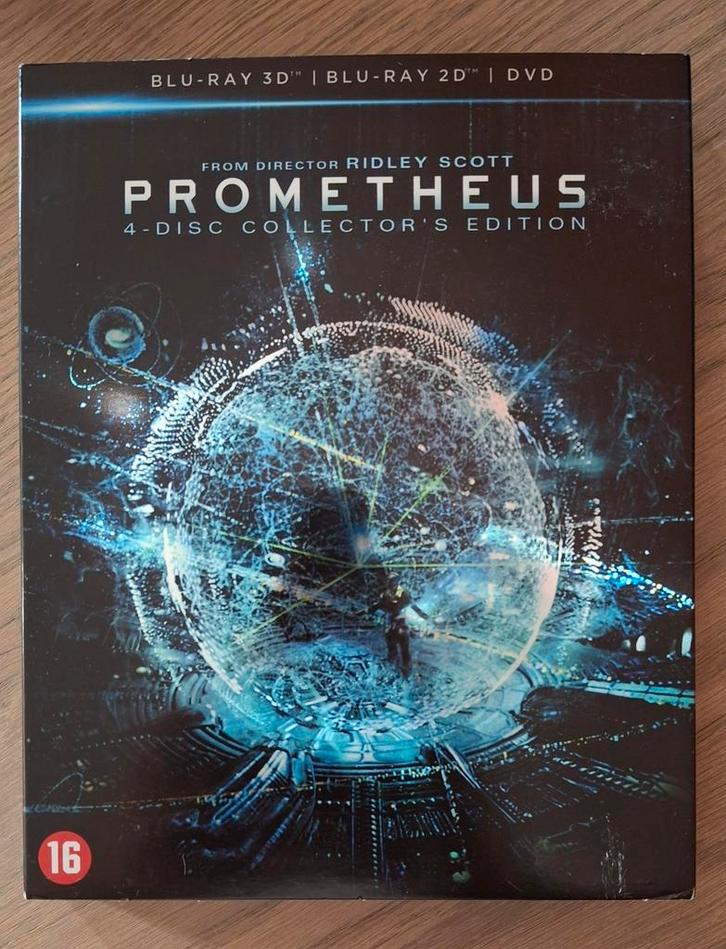 Prometheus 4-Disc Collector's Edition bluray, Cd's en Dvd's, Blu-ray, Gebruikt, Science Fiction en Fantasy, 3D, Boxset, Ophalen of Verzenden