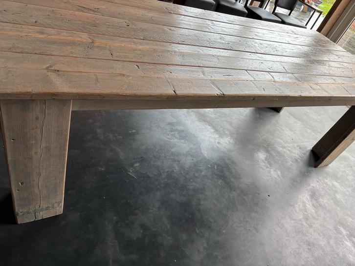 Zgan steigerhouten tafel, Huis en Inrichting, Tafels | Eettafels, Zo goed als nieuw, 50 tot 100 cm, 200 cm of meer, Rechthoekig