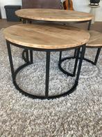 3 Ronde Salontafels - Set, Huis en Inrichting, Tafels | Salontafels, Ophalen, Gebruikt, Rond, 50 tot 100 cm
