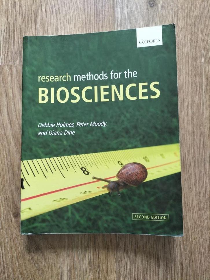 Research methods for the biosciences - 2nd edition, Boeken, Wetenschap, Zo goed als nieuw, Natuurwetenschap, Ophalen of Verzenden